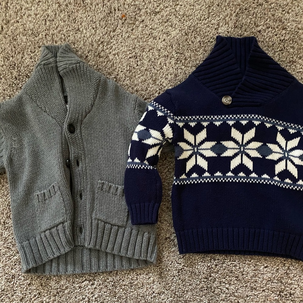 18 month boy cardigan & sweater
